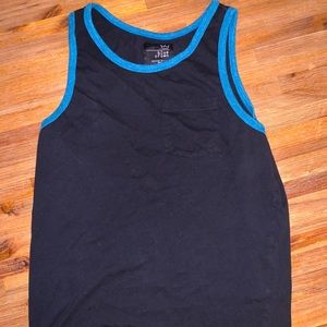 Blue Crown Black Pocket Tank